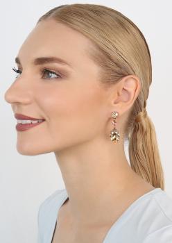Beige - Afternoon Tea de Luxe - Konplott earrings